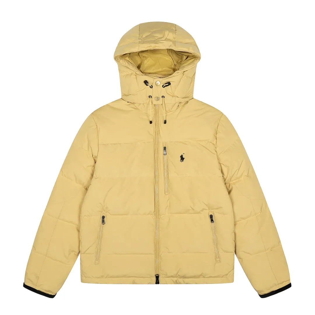 P720 Top quality" Style number: 9003# [Ralph Lauren winter basic classic embroidered men's and women's couple's same style hooded down jacket] ✅Ralph Lauren American retro chest zipper high version top-fill winter down jacket ✅100% high-quality white duck down, high version top-fill capacity ✅Double-layer inner velvet to strictly prevent velvet running ✅Built-in adjustable drawstring, windproof and coldproof, considerate and in place ✅Original version The maximum size can be worn up to 200 pounds. Loose and comfortable, no pressure. ✅Same style for male and female couples. Recommended OOTD outfits in winter~ Size: S-XL Color: Black, milky white, khaki, navy blue, military green